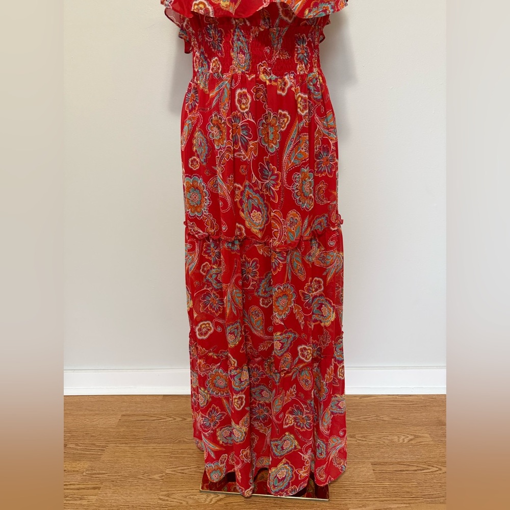 Rabbit Rabbit Rabbit Red Floral Maxi Dress - Picture 5 of 8